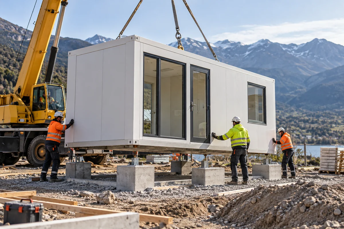 Quick-Assembly Houses — on-site installation