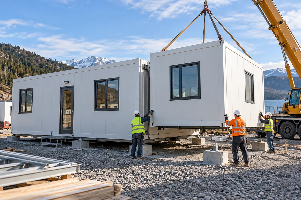 Quick-Assembly Houses — on-site installation