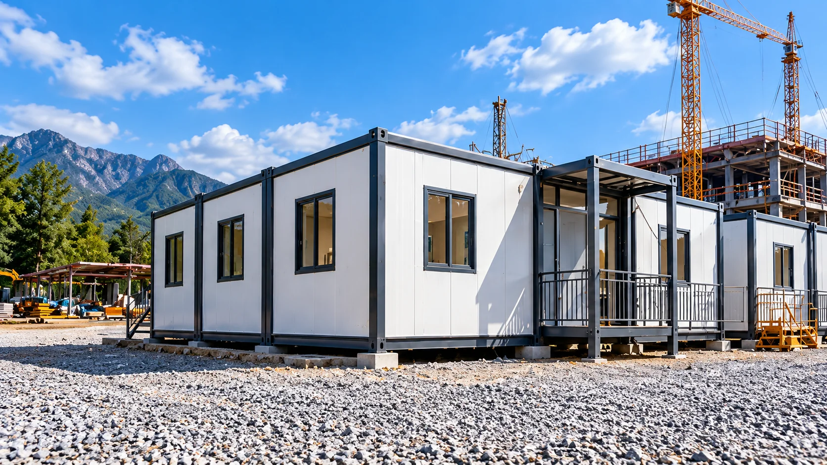 Quick-Assembly Houses in a project setting